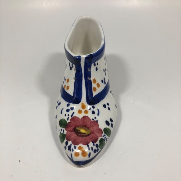 Ceramicas Benjamin Catalan Porcelain Victorian Painted Shoe Spain Home Decor - Picture 2 of 6